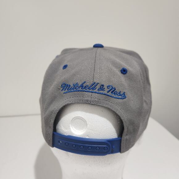 Golden State Warriors Hat Cap NBA Basketball Mitchell & Ness Snapback Grey - Picture 4 of 8